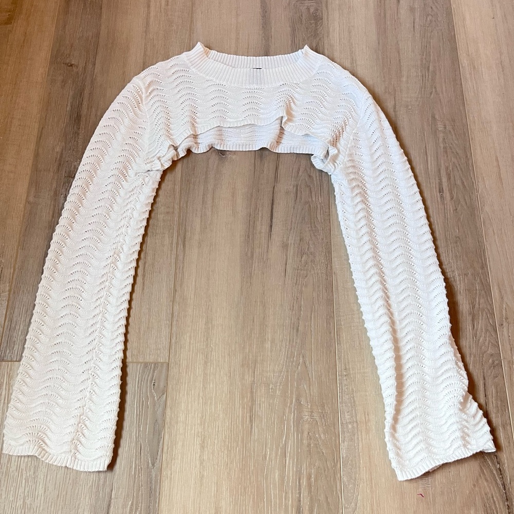SHEIN White Knit Sweater
